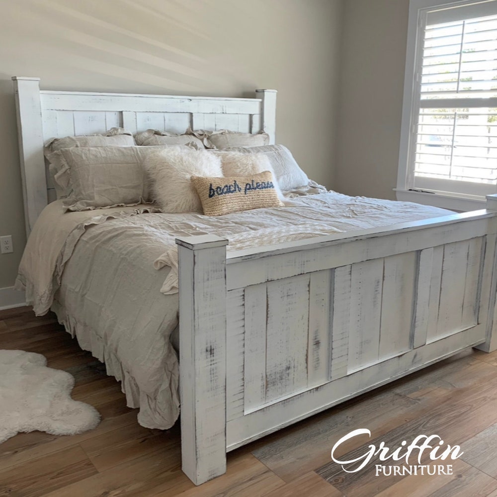 Griffin solid wood bed frame queen size and king size bed - Image 7