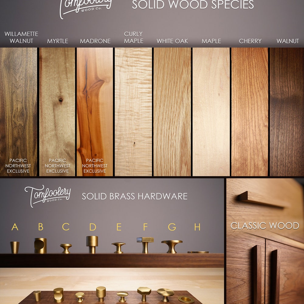 Modern Wardrobe Armoire, Mid Century Armoire, Modern Wardrobe, Solid Hardwood Wardrobe (Shown in Cherry) - Image 9