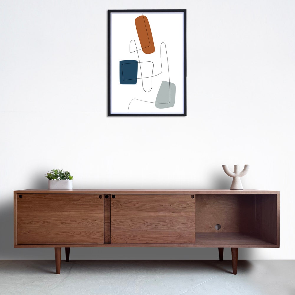 Mercer Media Console - Solid Cherry - 75"- Sliding Doors - In Stock! - Image 2