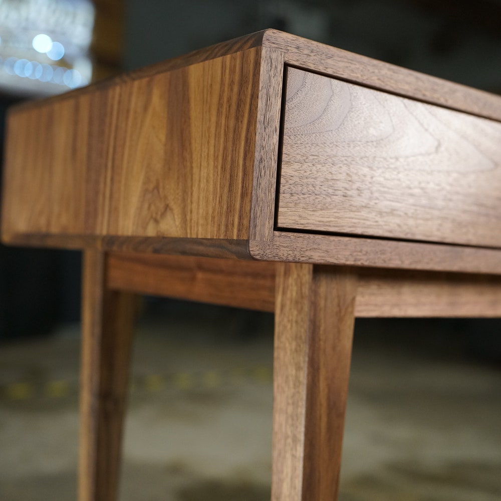 Legard End Table, Modern End Table, Wood Rectangular End Table, Solid walnut end table (Shown in Walnut) - Image 5