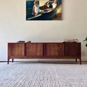 The Mozart | Solid Wood Side Board | Mid-Century Modern Media Console