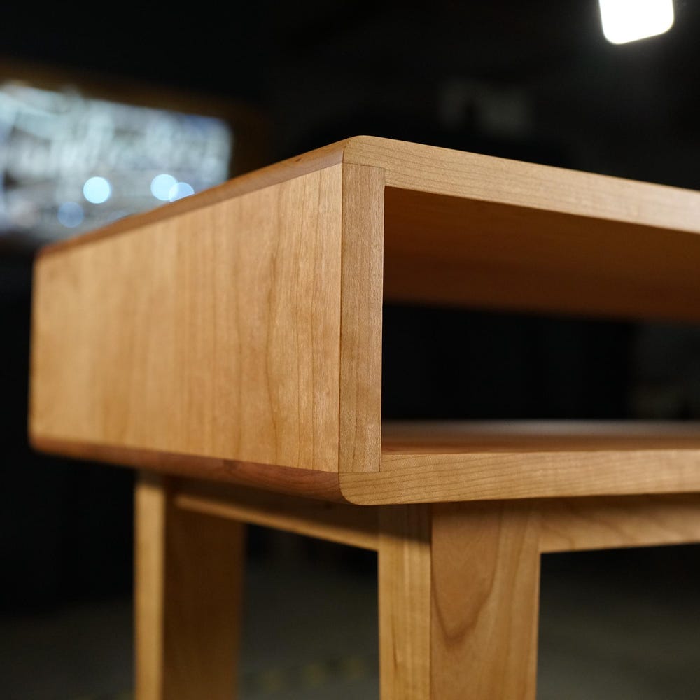 Legard Sofa Table, Modern Entryway Table, Modern Console Table, Wood Rectangular Entry Table, No Drawers (Shown in Cherry) - Image 5