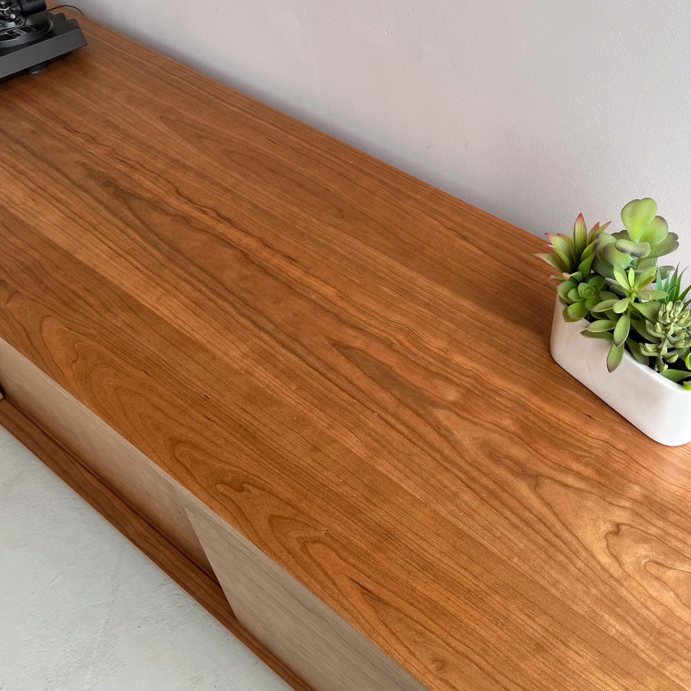 Roosevelt Credenza - Solid Cherry - Wood base - In Stock! - Image 4