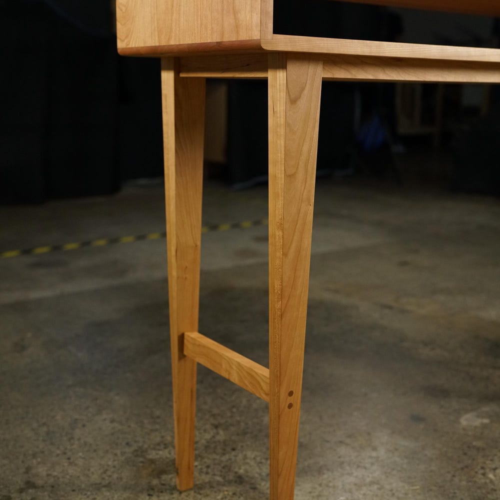 Legard Sofa Table, Modern Entryway Table, Modern Console Table, Wood Rectangular Entry Table, No Drawers (Shown in Cherry) - Image 8