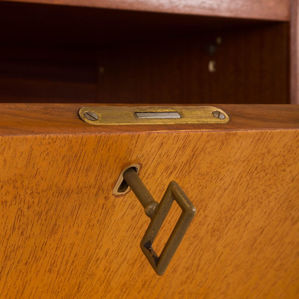 Italian 5 bay free standing floor to celling wall unit by A. Merlo, 1960s - Image 7