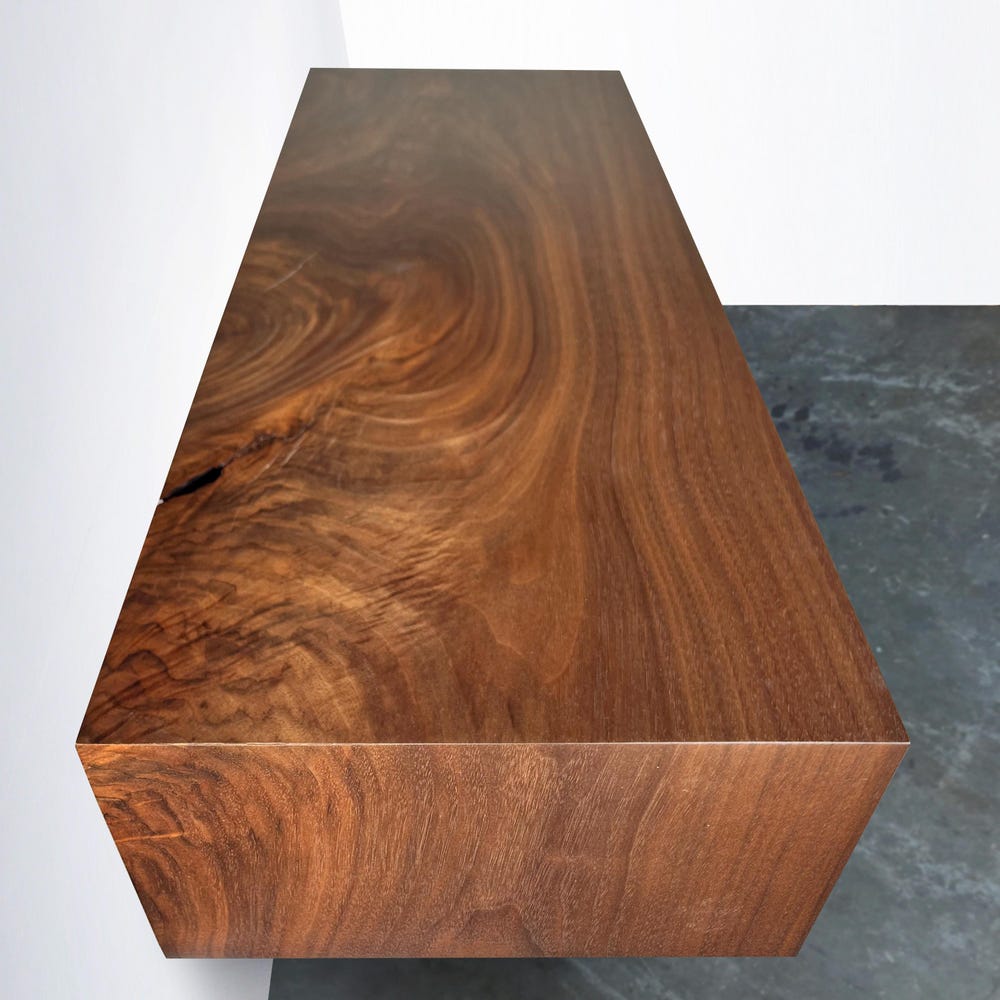 Walnut and Cherry Console - Floating -In Stock! - Image 3