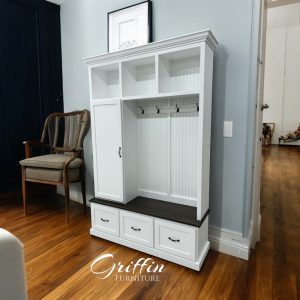 il_1000x1000.6332690559_ms4h.jpg Oregon Mudroom Bench with Shoe Storage | 3-Section Hall Tree | Entryway Organizer | Coat Rack | Custom Mudroom Furniture