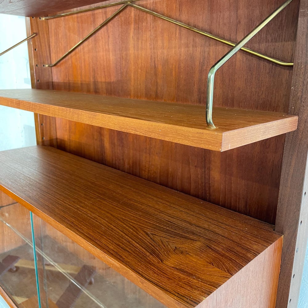 Danish Mid Century Poul Cadovius Wall Unit Bookcase Freestanding - Image 10