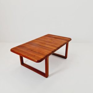 Danish teak solid coffee table/ side table By Niels Bach for Randers Möbel, 1960s
