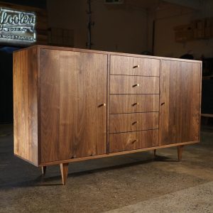 il_1000x1000.6497956753_6mnz.jpg Danish Modern Console, 5 Drawer, 60"W, Mid-Century Credenza, Modern Wood Sideboard, Solid Wood Console (Shown in Walnut)