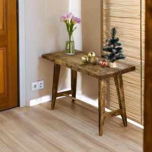 Wooden Rustic Style handmade console table live edge solid wood dresser table hallway sofa entryway farmhouse foyer home decor furniture