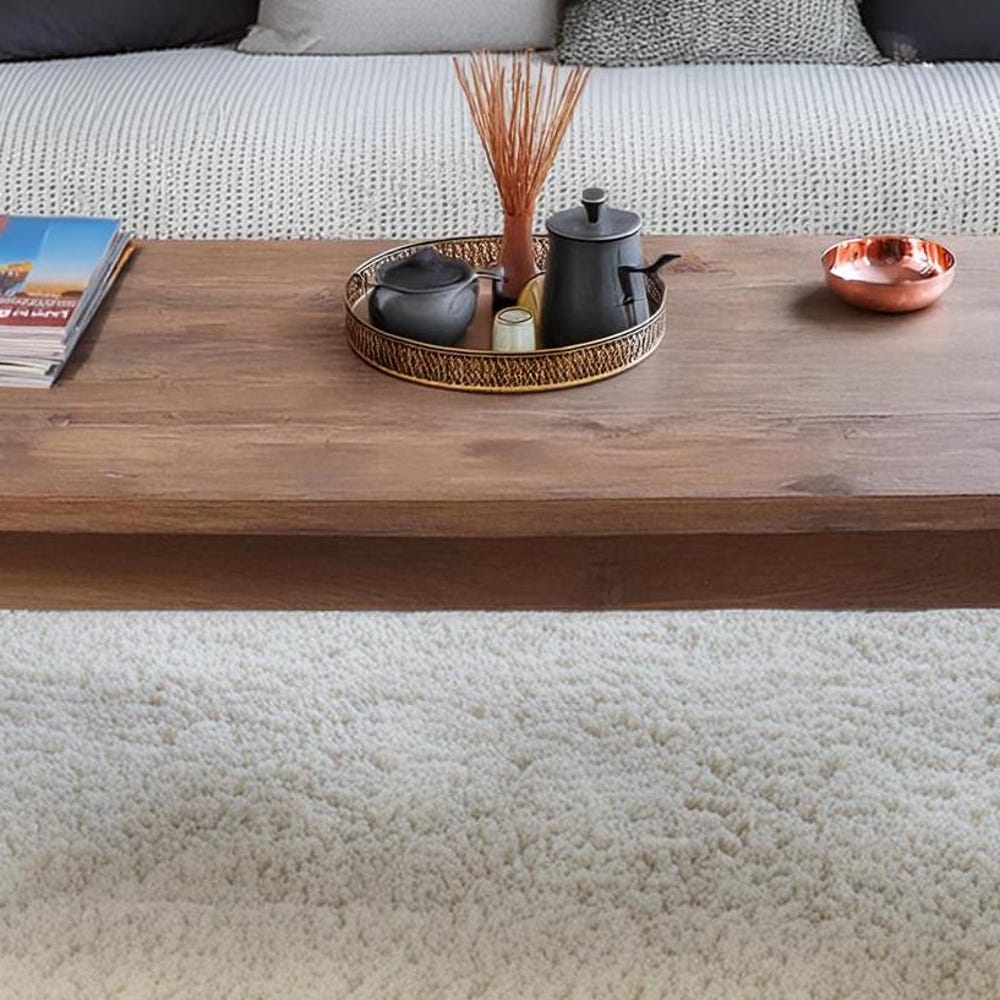 Wooden Rustic handmade wooden coffee table live edge solid wood trestle farmhouse home decor furniture handcrafted rectangular end table - Image 2