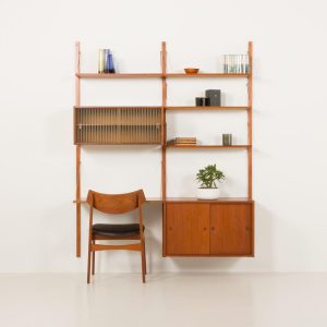 il_1000x1000.6632552904_e84a.jpg Preben Sorensen two bay teak wall unit, PS systems Randers, Denmark, 1960s