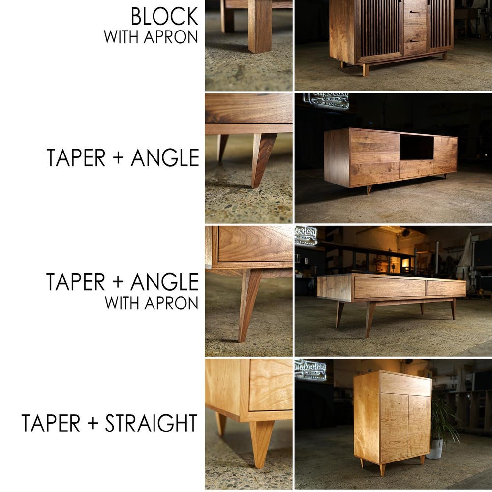 Mullins Vinyl Bookcase, Tall LP Bookshelf, Solid Hardwood Vinyl Bookshelf, Modern Record Shelf (Shown in Walnut) - Image 7