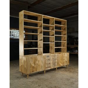 il_1000x1000.6655057580_fiig.jpg Gilles Hutch 2.0, 88W, Mid-Century Media Hutch with Shelves, Modern Wide Console with Hutch (Shown in Myrtle)