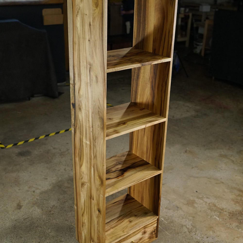 Fullstack Bookcase, Modern Vinyl Storage, Rounded Corners (Shown in Myrtle) - Image 2