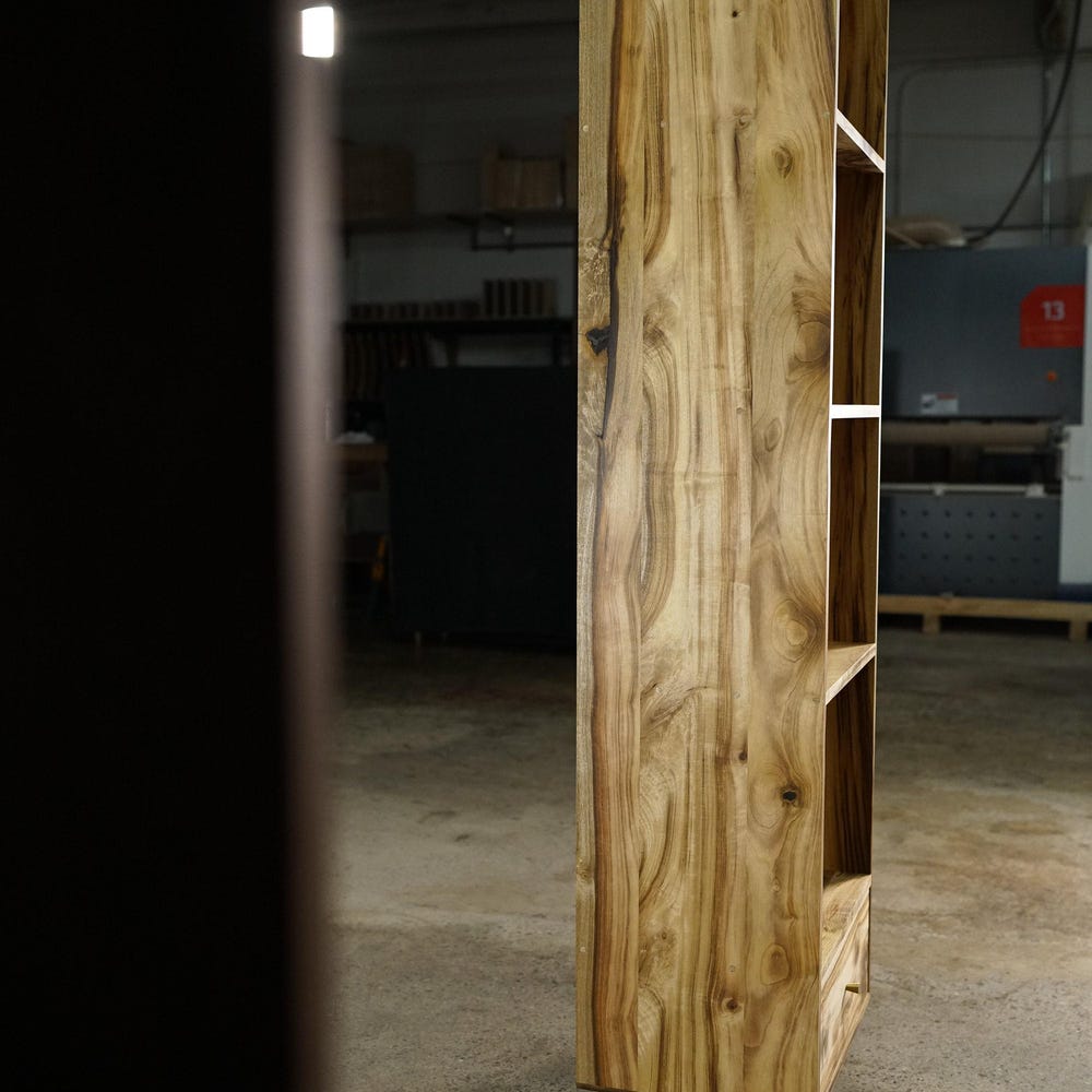 Fullstack Bookcase, Modern Vinyl Storage, Rounded Corners (Shown in Myrtle) - Image 3