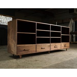 il_1000x1000.6703101233_tnnp.jpg Dowdy 4 Drawer Console, Modern Wood Sideboard, Solid Wood, Real Wood Console, Cabinet (Shown in Walnut)