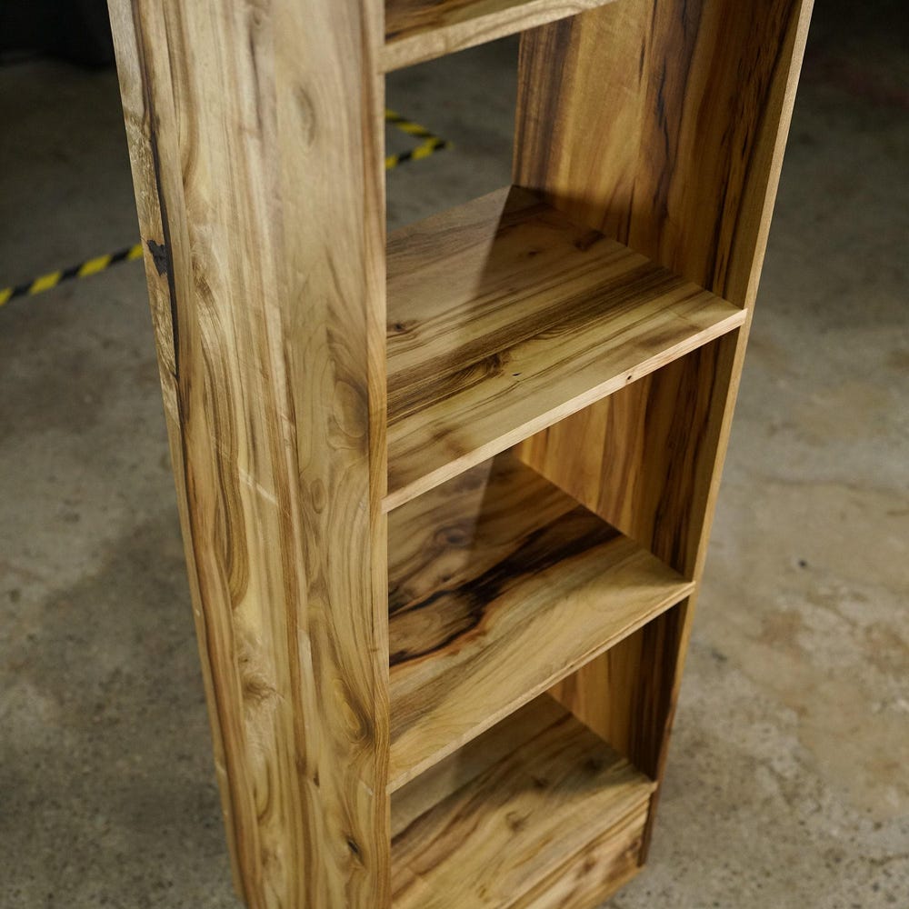 Fullstack Bookcase, Modern Vinyl Storage, Rounded Corners (Shown in Myrtle) - Image 4