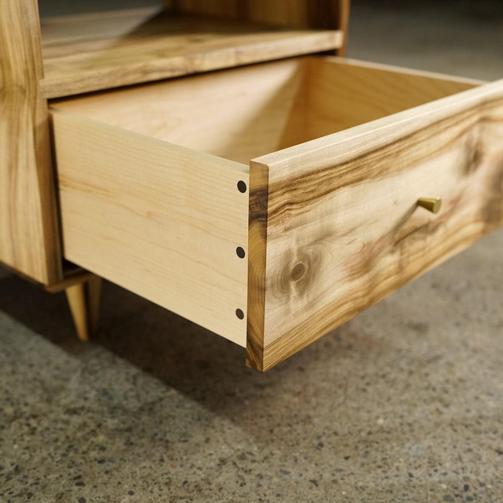 Fullstack Bookcase, Modern Vinyl Storage, Rounded Corners (Shown in Myrtle) - Image 6