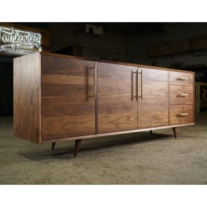 Hernandez Console, Mid-Century Modern Credenza, Modern Sideboard, Solid Wood Sideboard (Shown in Walnut)