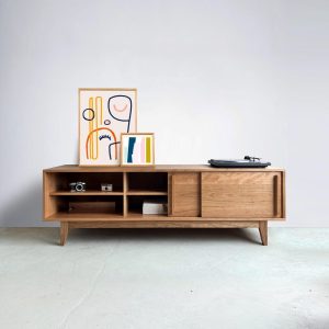 Kasse Credenza / Media Console - 75" - Solid Cherry - Clear Finish - IN STOCK!!!