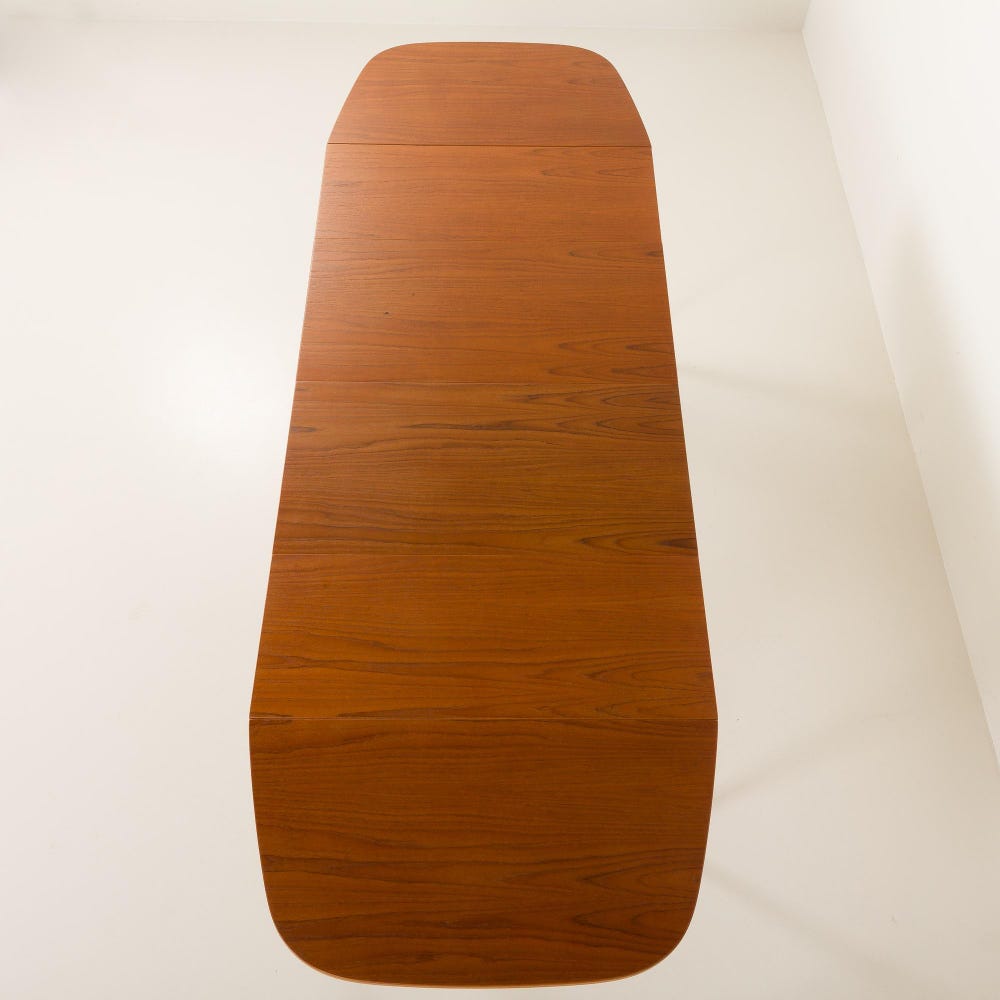 Danish mid-century teak drop leaf table, 1960s - Image 4