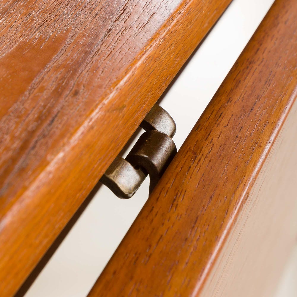 Danish mid-century teak drop leaf table, 1960s - Image 8