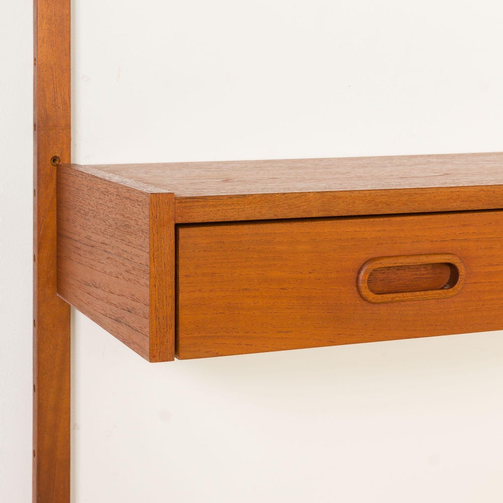 Danish teak wall unit with a console in a stye of Poul Cadovius, 1960s - Image 6