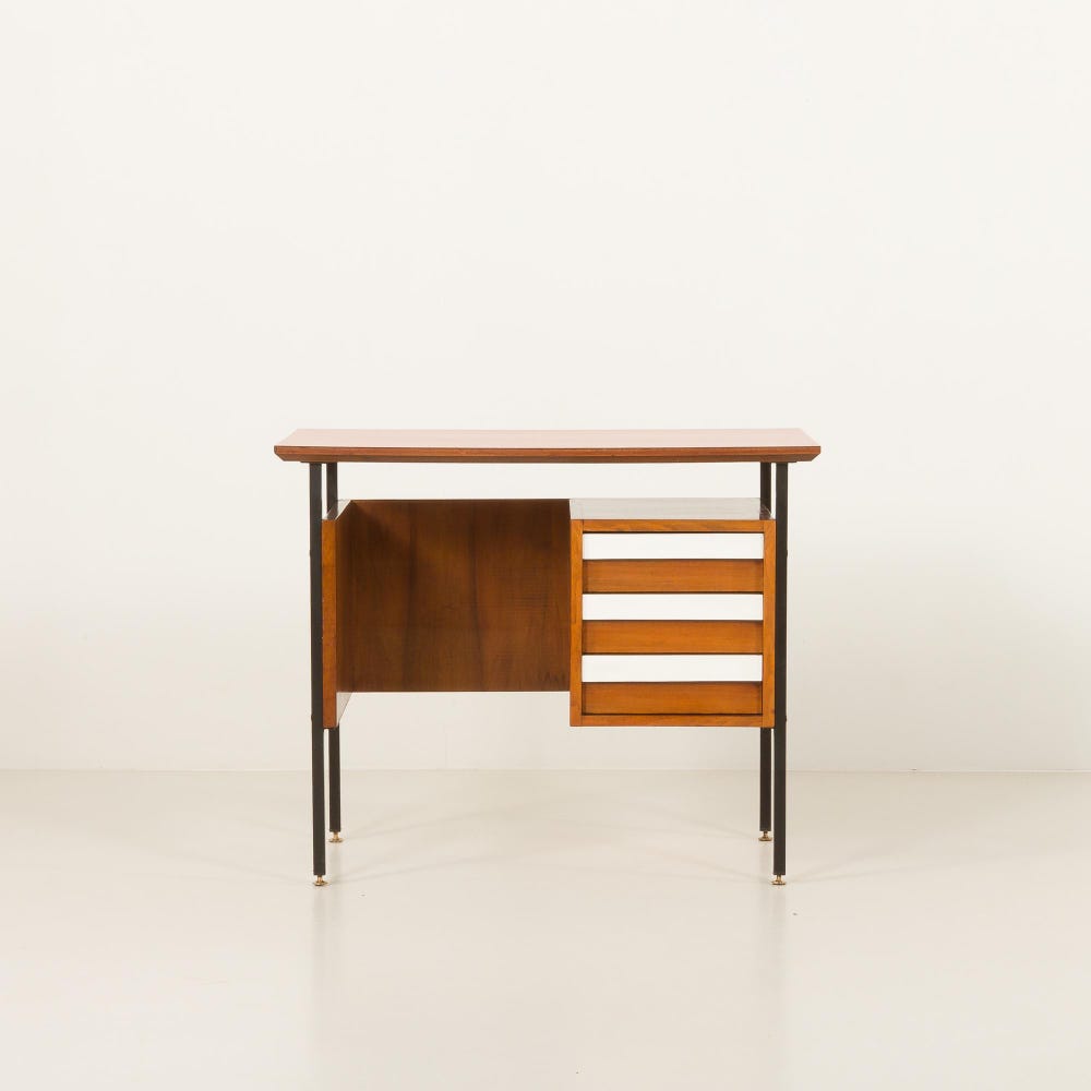 Small Italian vintage desk, 1950s - Image 4