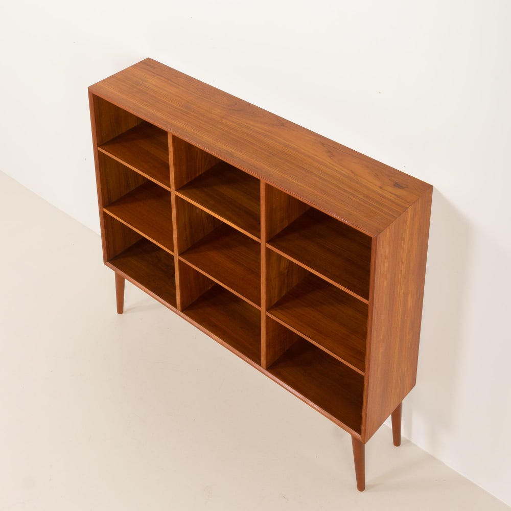 Small Danish teak mid century bookcase attr. to Poul Hundevad, 1960s - Image 5