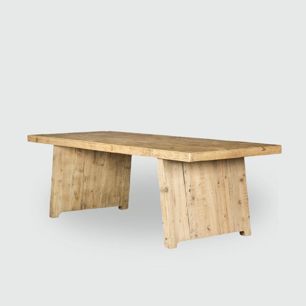 Rustic Coffee Table Solid Wood – Reclaimed Pine Coffee Table – Natural Wood Living Room Table Handmade Farmhouse Decor