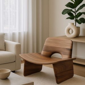 il_1000x1000.6809030602_5ssv.jpg Solid Walnut Lounge Chair – Minimalist Armchair – Mid Century Modern Reading Chair – Handmade Wood Accent Chair for Living Room or Bedroom