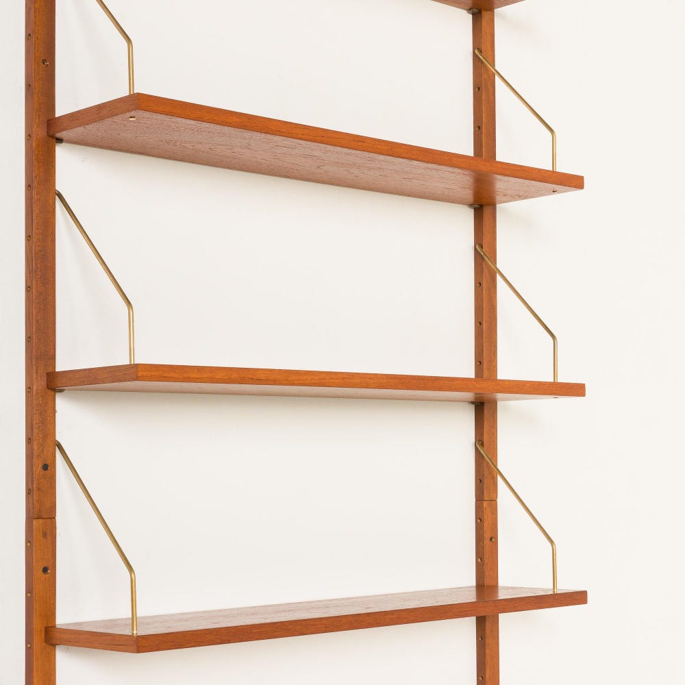 Danish teak wall unit with a console in a stye of Poul Cadovius, 1960s - Image 10