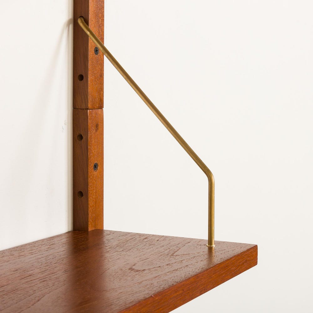 Danish teak wall unit with a console in a stye of Poul Cadovius, 1960s - Image 7