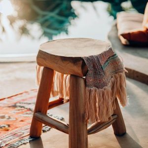 Wooden stool / side table / plant stool / handmade stool / round stool / seat stool / made to order / natural wood / gift idea