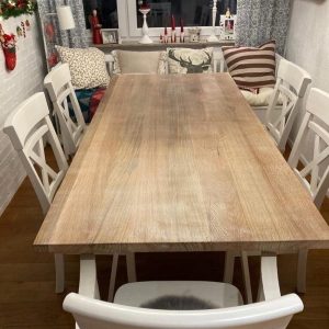 il_1000x1000.6820815902_izgx.jpg Rustic Solid Wood Dining Table - Handcrafted Office & Conference Table - Farmhouse Solid Wood Table - Modern Dining Table
