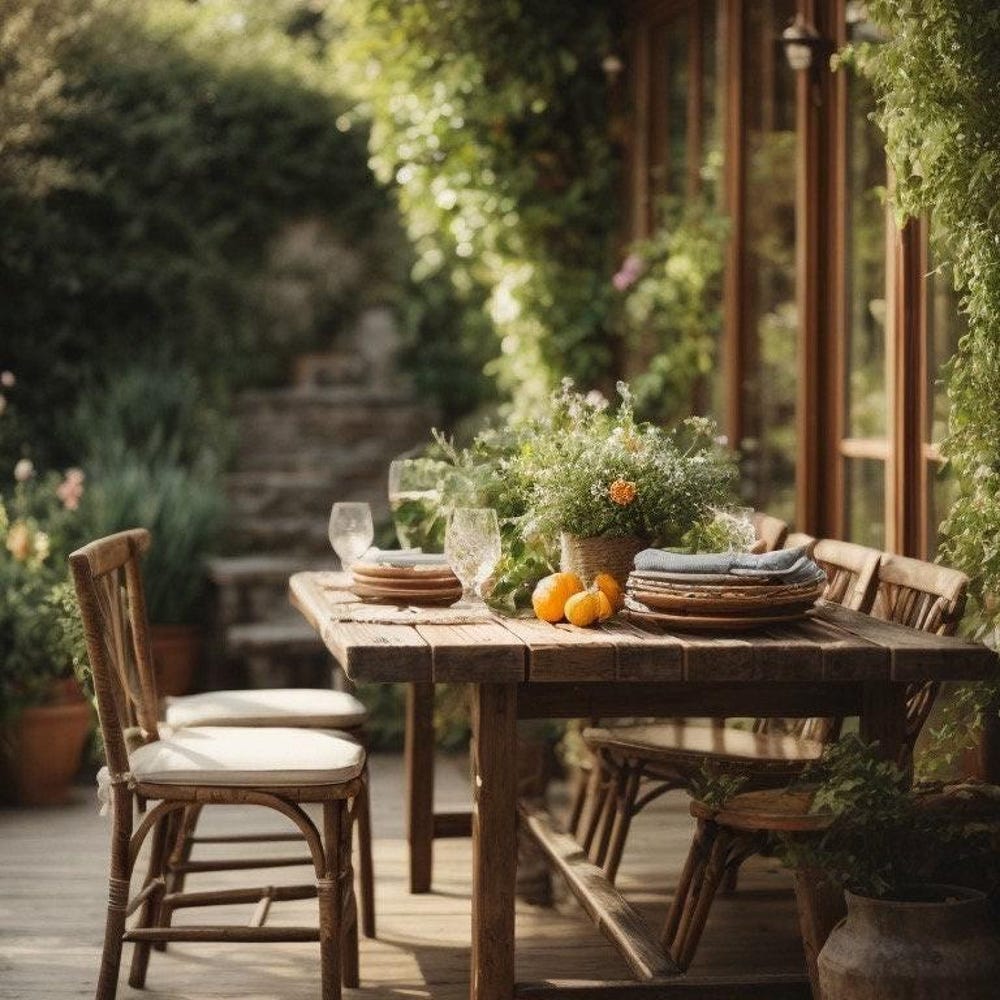 patio table / outdoor table / solid wood table / old wood table / garden table / solid wood / upcycling / real wood table / bar table