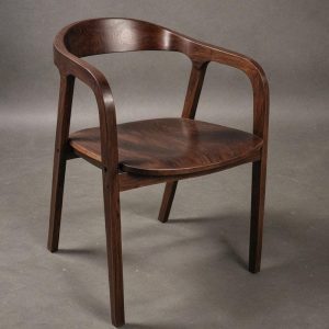 Dining Chair, Wood Accent Chair, for Dining Room, Patio, Terrace, Bedroom & Lounge, Mid Century