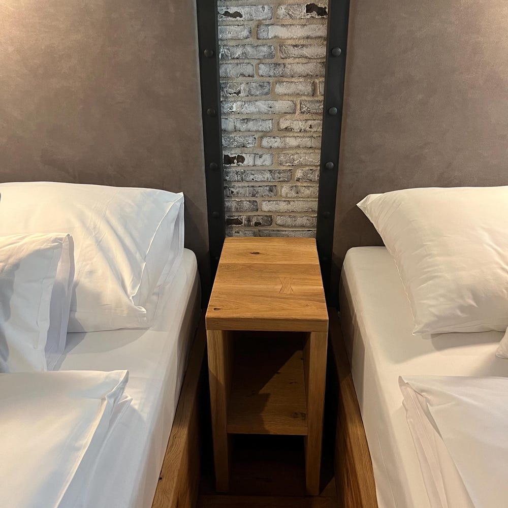 Real wood bedside table / side table / plant stool / handmade stool / bed table - Image 6