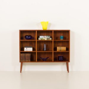 Small Danish teak mid century bookcase attr. to Poul Hundevad, 1960s