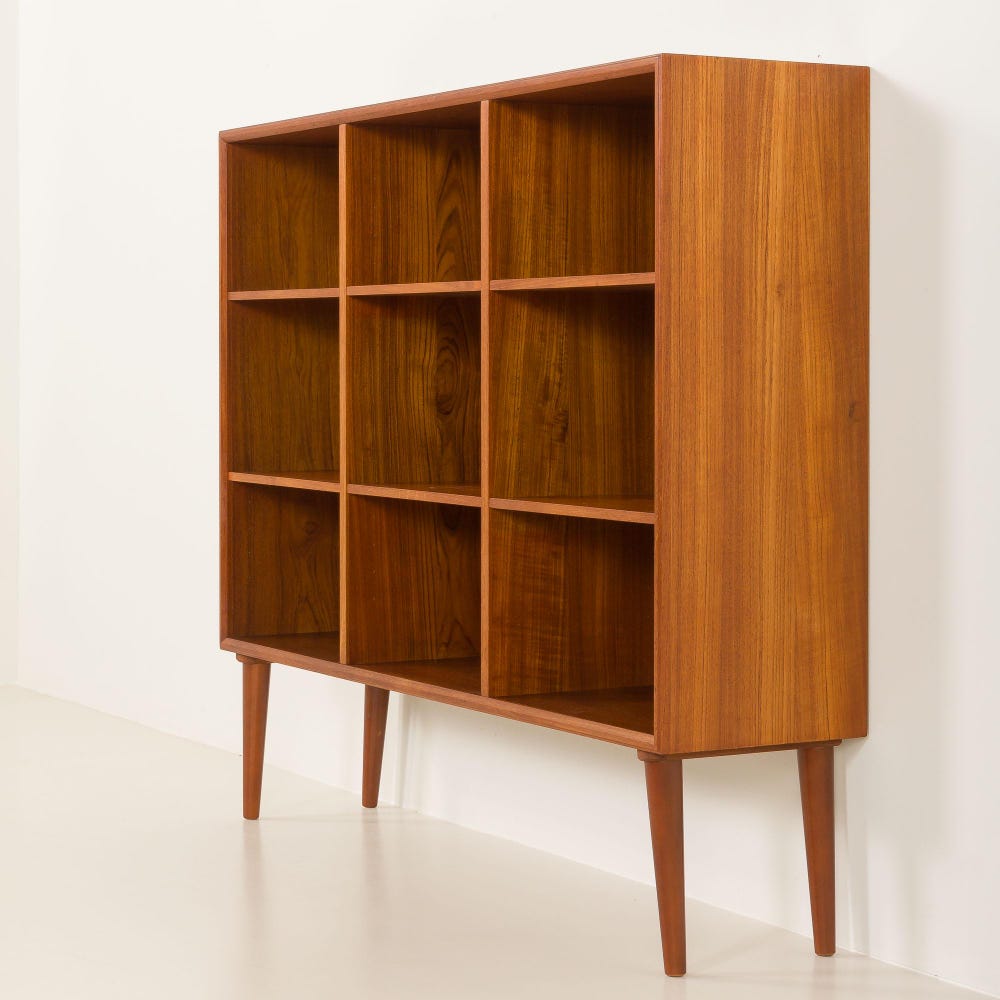 Small Danish teak mid century bookcase attr. to Poul Hundevad, 1960s - Image 9