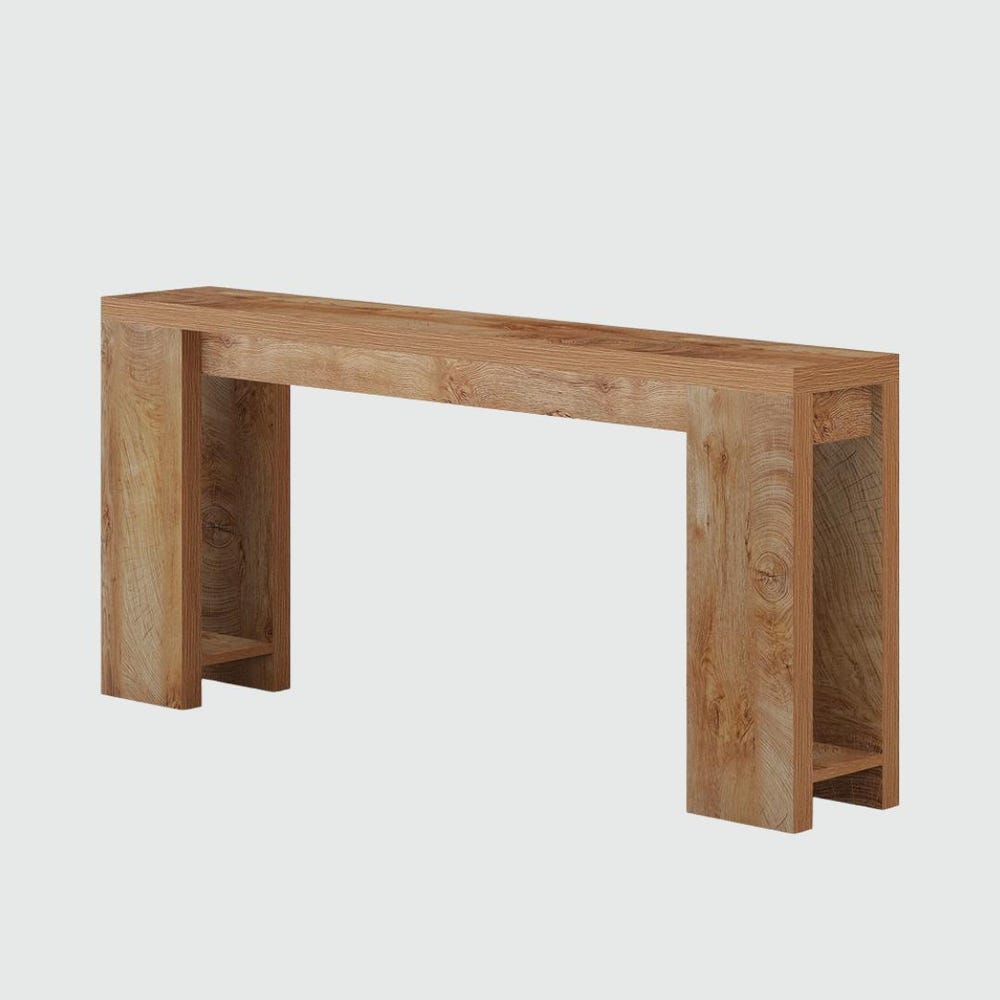 Rustic 70.9" Console Table – Extra Long Farmhouse Entryway Table, Narrow Sofa Table with Legs, Modern Hallway Wood Accent Table - Image 3