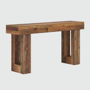63 Inch Rustic Farmhouse Console Table – Long Narrow Entryway Table, Wooden Sofa Table for Hallway, Modern Painted Wood Furniture