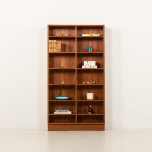 Danish vintage teak bookcase by Brourer Mobelfabrik, 1970s