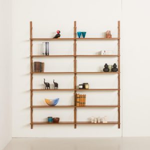 Danish mid century modern renovated  teak shelving unit in the style of Poul Cadovius, 1970s