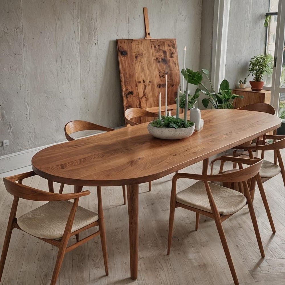 Solid Wood Conference Office Dining Table - Image 3