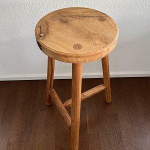 il_1000x1000.6868786211_k69o.jpg Round Wooden Stool, 3 Leg Stool, Tripod Stool, Planter Stand, Step Stool, Wood Table Stand, Solid Oak Wood Side/End Table, Patio Table