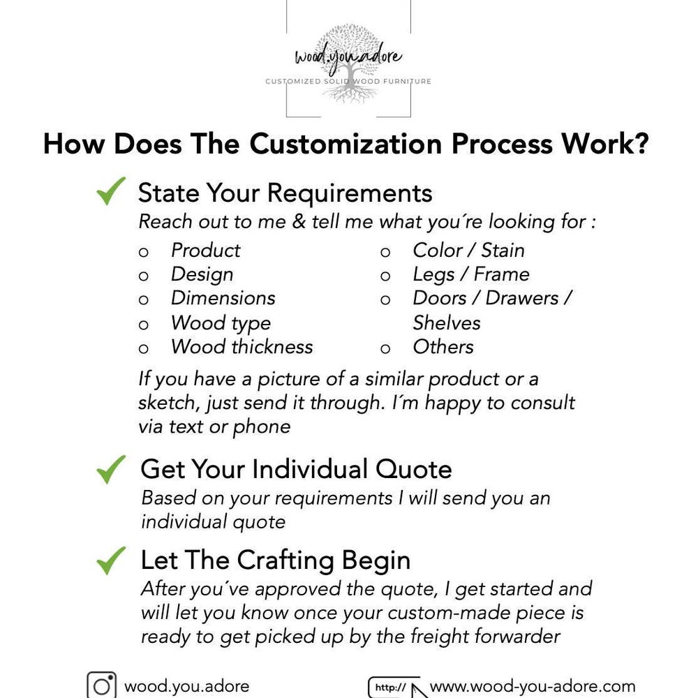 Rustic Solid Wood Dining Table - Handcrafted Office & Conference Table - Farmhouse Solid Wood Table - Modern Dining Table - Image 4