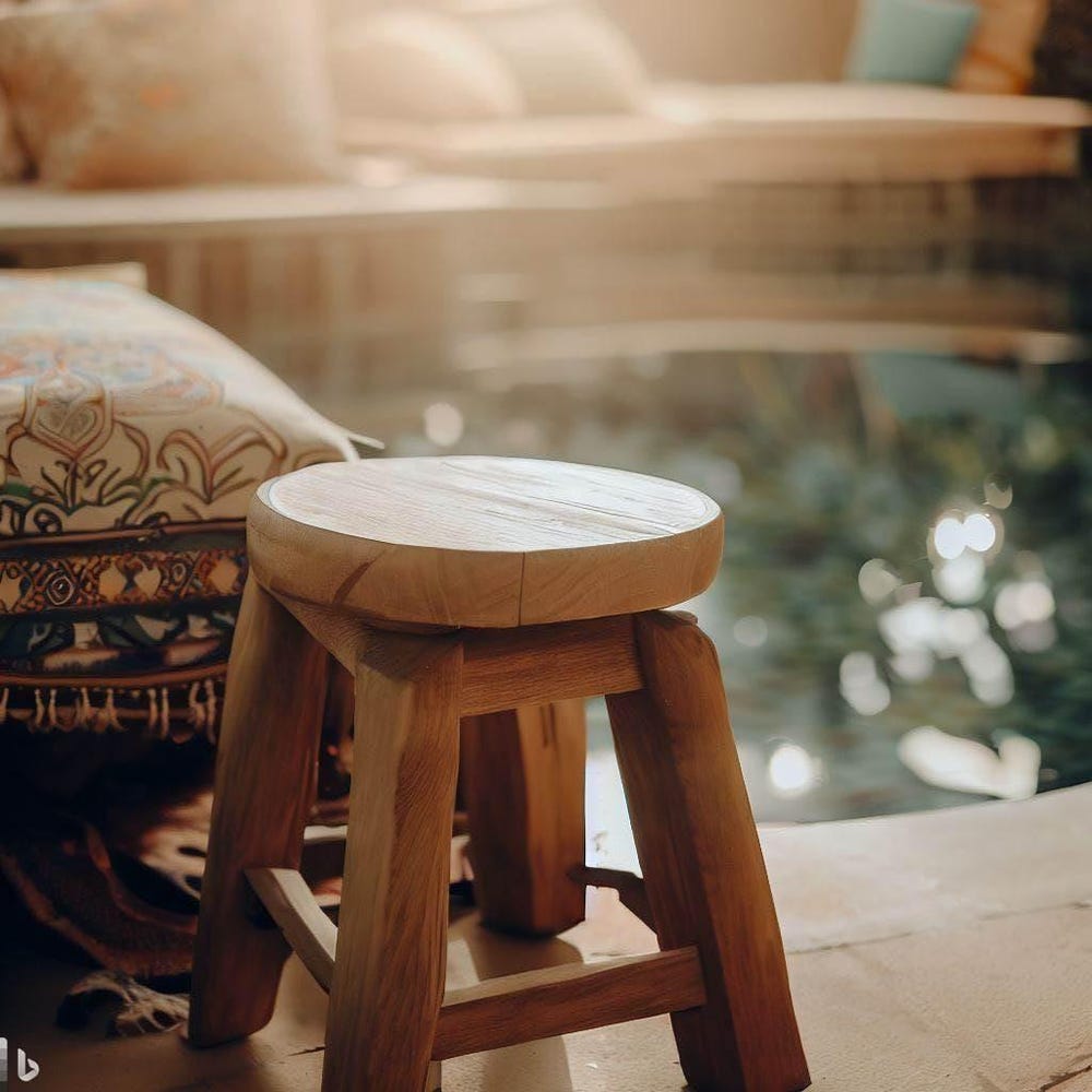 Wooden stool / side table / plant stool / handmade stool / stool round / stool / Made to order / natural wood / gift idea